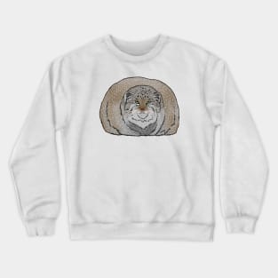 Round Pallas Cat Crewneck Sweatshirt